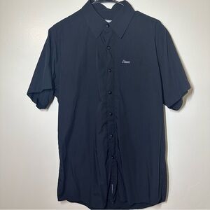 DIXXON Bamboo Signature Series Black Casual Button Down Shirt